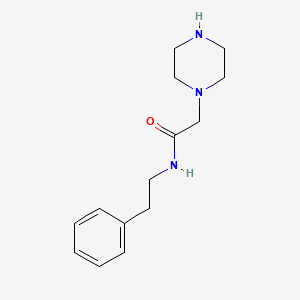 molecular formula C14H21N3O B1586360 n-(2-Phenylethyl)-2-(piperazin-1-yl)acetamide CAS No. 685892-09-5