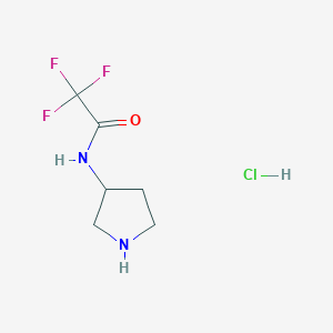 molecular formula C6H10ClF3N2O B1586362 3-(Trifluoroacetamido)pyrrolidine Hydrochloride CAS No. 84424-06-6