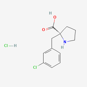 (R)-2-(3-Chlorobenzyl)pyrrolidine-2-carboxylic acid hydrochloride