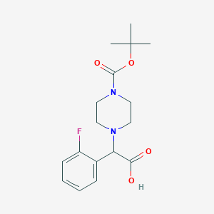 2-(4-Boc-piperazinyl)-2-(2-fluorophenyl)acetic acid