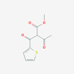 molecular formula C10H10O4S B1586378 3-Oxo-2-(thiophene-2-carbonyl)butyric acid methyl ester CAS No. 676348-57-5