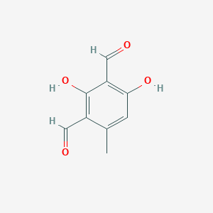 molecular formula C9H8O4 B158638 1,3-Benzenedicarboxaldehyde, 2,4-dihydroxy-6-methyl- CAS No. 10209-57-1