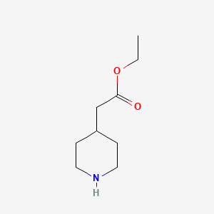 molecular formula C9H17NO2 B1586380 Ethyl 2-(piperidin-4-yl)acetate CAS No. 59184-90-6