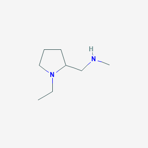 molecular formula C8H18N2 B1586390 1-(1-ethylpyrrolidin-2-yl)-N-methylmethanamine CAS No. 60923-27-5