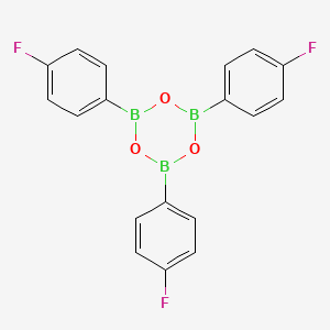 molecular formula C18H12B3F3O3 B1586400 2,4,6-Tris(4-fluorophenyl)boroxin CAS No. 448-59-9