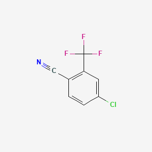 molecular formula C8H3ClF3N B1586403 4-氯-2-(三氟甲基)苯甲腈 CAS No. 320-41-2