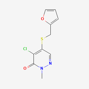4-Chloro-5-[(2-furylmethyl)thio]-2-methylpyridazin-3(2h)-one