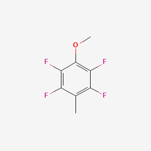 molecular formula C8H6F4O B1586423 2,3,5,6-四氟-4-甲基苯甲醚 CAS No. 3150-40-1