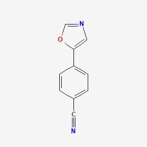 4-(1,3-Oxazol-5-yl)benzonitrile