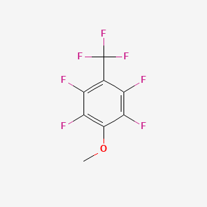molecular formula C8H3F7O B1586429 1,2,4,5-Tetrafluoro-3-methoxy-6-(trifluoromethyl)benzene CAS No. 20867-94-1