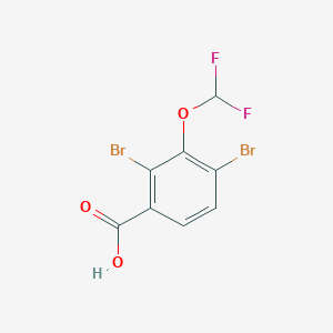 molecular formula C8H4Br2F2O3 B1586431 2,4-dibromo-3-(difluoromethoxy)benzoic Acid CAS No. 223595-28-6
