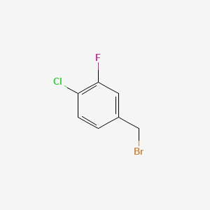 molecular formula C7H5BrClF B1586432 4-Chloro-3-fluorobenzyl bromide CAS No. 206362-80-3