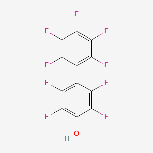 molecular formula C12HF9O B1586435 2,3,5,6-Tetrafluoro-4-(pentafluorophenyl)phenol CAS No. 2894-87-3