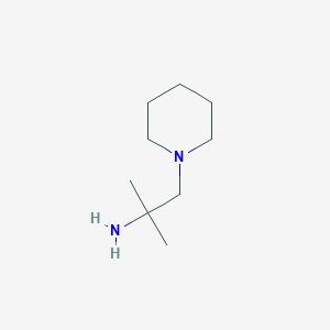 molecular formula C9H20N2 B1586436 2-Methyl-1-(piperidin-1-yl)propan-2-amine CAS No. 6105-74-4