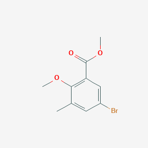molecular formula C10H11BrO3 B1586439 5-溴-2-甲氧基-3-甲基苯甲酸甲酯 CAS No. 722497-32-7