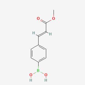 molecular formula C10H11BO4 B1586446 [4-(E-3-Methoxy-3-oxo-1-propen-1-yl)phenyl]boronic acid CAS No. 380430-58-0