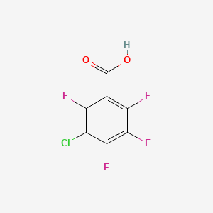 B1586450 3-Chloro-2,4,5,6-tetrafluorobenzoic acid CAS No. 5360-81-6