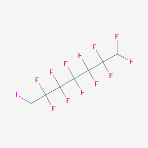 molecular formula C7H3F12I B1586458 1h,1h,7h-dodecafluoroheptyl iodide CAS No. 376-32-9