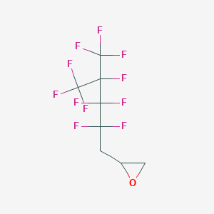 molecular formula C8H5F11O B1586459 2-[2,2,3,3,4,5,5,5-Octafluoro-4-(trifluoromethyl)pentyl]oxirane CAS No. 54009-81-3