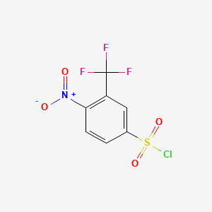 molecular formula C7H3ClF3NO4S B1586469 4-Nitro-3-(trifluoromethyl)benzenesulfonyl chloride CAS No. 39234-83-8