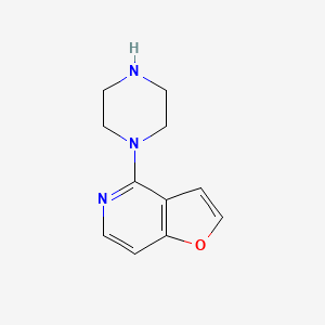 molecular formula C11H13N3O B1586478 4-(Piperazin-1-yl)furo[3,2-c]pyridine CAS No. 81078-84-4