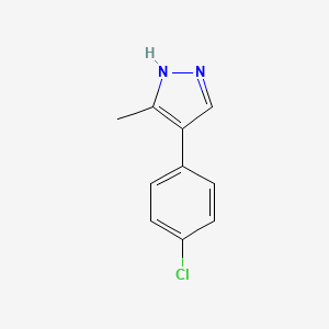 molecular formula C10H9ClN2 B1586481 4-(4-Chlorophenyl)-3-methyl-1H-pyrazole CAS No. 667400-41-1