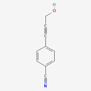 molecular formula C10H7NO B1586483 4-(3-羟基丙-1-炔基)苯甲腈 CAS No. 80151-16-2