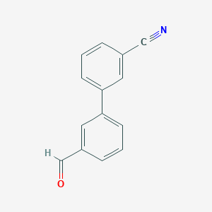 molecular formula C14H9NO B1586494 3-(3-Formylphenyl)benzonitrile CAS No. 400748-29-0