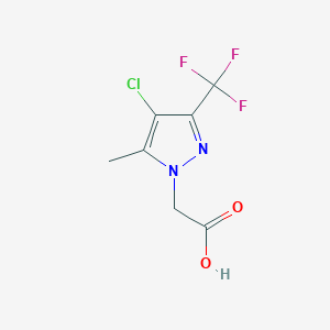 molecular formula C7H6ClF3N2O2 B1586506 (4-Chloro-5-methyl-3-trifluoromethyl-pyrazol-1-yl)-acetic acid CAS No. 378758-70-4