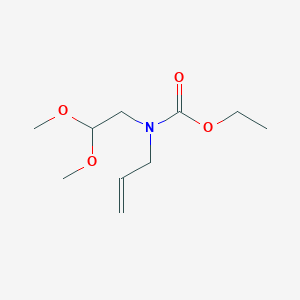 molecular formula C10H19NO4 B158652 Ethyl allyl(2,2-dimethoxyethyl)carbamate CAS No. 128740-02-3