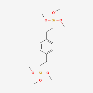 molecular formula C16H30O6Si2 B1586545 1,4-BIS(TRIMETHOXYSILYLETHYL)BENZENE CAS No. 58298-01-4