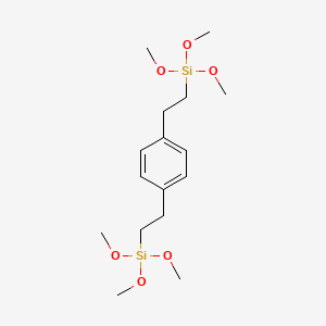 molecular formula C16H30O6Si2 B1586545 Trimethoxy-[2-[4-(2-trimethoxysilylethyl)phenyl]ethyl]silane CAS No. 58298-01-4