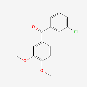 molecular formula C15H13ClO3 B1586548 3-Chloro-3',4'-dimethoxybenzophenone CAS No. 116412-84-1
