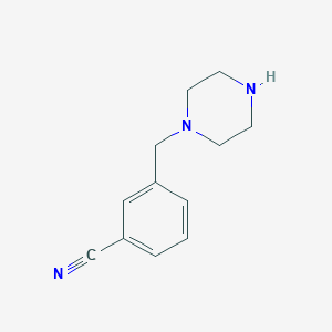 molecular formula C12H15N3 B1586551 1-(3-Cyanobenzyl)piperazine CAS No. 203047-38-5