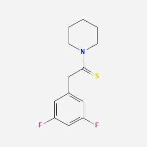 molecular formula C13H15F2NS B1586554 3',5'-Difluorobenzene acetyl piperidine thioamide CAS No. 289677-12-9