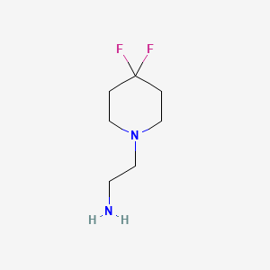 molecular formula C7H14F2N2 B1586556 2-(4,4-二氟哌啶-1-基)乙胺 CAS No. 605659-03-8