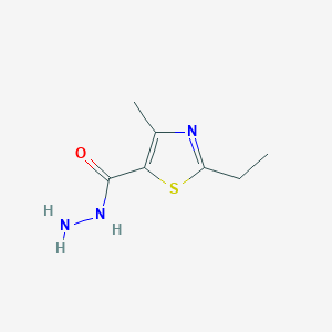 molecular formula C7H11N3OS B1586557 2-Ethyl-4-methyl-1,3-thiazole-5-carbohydrazide CAS No. 496057-26-2