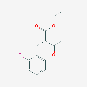 molecular formula C13H15FO3 B1586558 Ethyl 2-(2-fluorobenzyl)-3-oxobutanoate CAS No. 24106-86-3