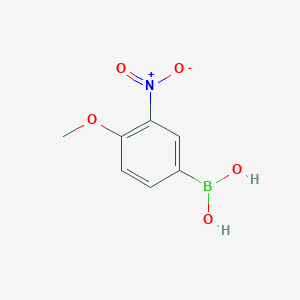 molecular formula C7H8BNO5 B1586563 4-Methoxy-3-nitrophenylboronic acid CAS No. 827614-67-5