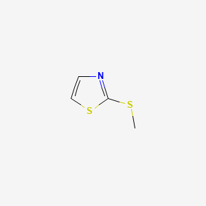 molecular formula C4H5NS2 B1586565 2-(甲硫基)噻唑 CAS No. 5053-24-7