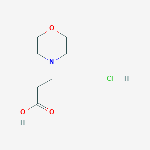 molecular formula C7H14ClNO3 B1586566 3-吗啉-4-基丙酸盐酸盐 CAS No. 6319-95-5
