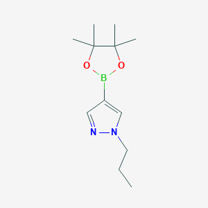molecular formula C12H21BN2O2 B1586576 1-丙基-4-(4,4,5,5-四甲基-1,3,2-二恶唑硼烷-2-基)-1H-吡唑 CAS No. 827614-69-7