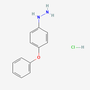 molecular formula C12H13ClN2O B1586578 (4-苯氧基苯基)肼盐酸盐 CAS No. 60481-02-9