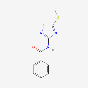 molecular formula C10H9N3OS2 B1586580 N-(5-Methylthio-1,2,4-thiadiazol-3-yl)benzamide CAS No. 353254-76-9