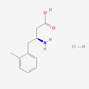 molecular formula C11H16ClNO2 B1586581 (S)-3-Amino-4-(2-methylphenyl)butanoic acid hydrochloride CAS No. 270062-89-0