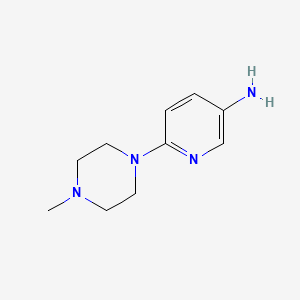 molecular formula C10H16N4 B1586589 6-(4-甲基哌嗪-1-基)吡啶-3-胺 CAS No. 55403-35-5