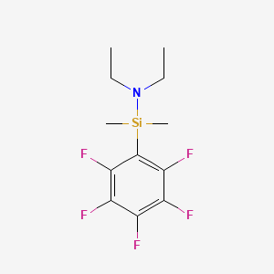 molecular formula C12H16F5NSi B1586593 Pentafluorophenyldimethylsilyldiethylamine CAS No. 55485-74-0