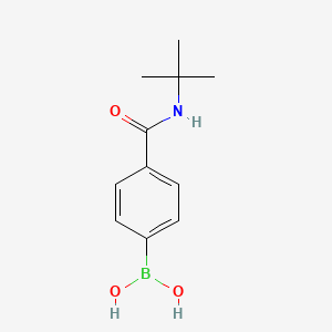 molecular formula C11H16BNO3 B1586595 (4-(tert-Butylcarbamoyl)phenyl)boronic acid CAS No. 850568-14-8