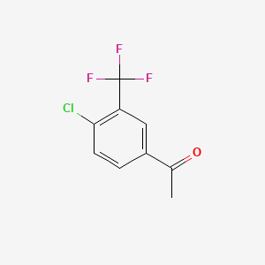 molecular formula C9H6ClF3O B1586602 4'-氯-3'-(三氟甲基)苯乙酮 CAS No. 129825-11-2