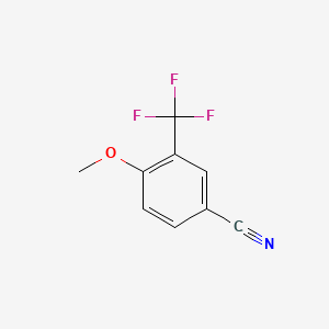 molecular formula C9H6F3NO B1586608 4-Methoxy-3-(trifluoromethyl)benzonitrile CAS No. 261951-87-5